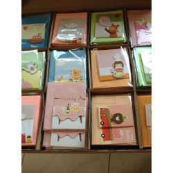 24x Grußkarten Geburtstagskarten Karten 2x12 Motive