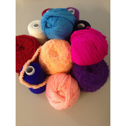 5er Pack Wolle Fleece Strickwolle Handstrickwolle Marine
