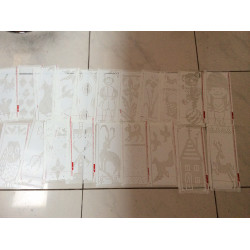 20er Set Lochkarten Einzelmotine original Brother 4,5 mm 12 er Rappot