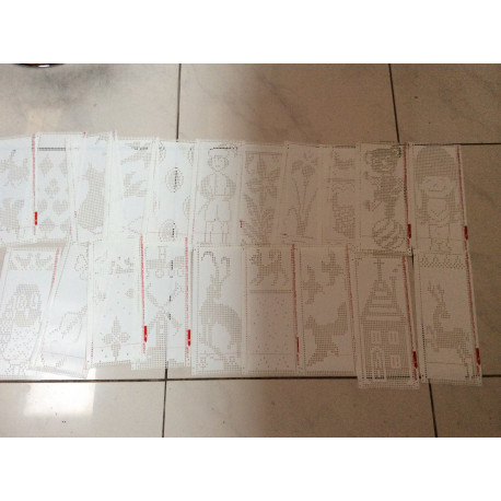 20er Set Lochkarten Einzelmotine original Brother 4,5 mm 12 er Rappot