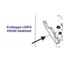 Endkappe Endteil für Brother KR260 Nadelbett LINKS