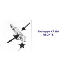 Endkappe Endteil für KR260 Nadelbett RECHTS