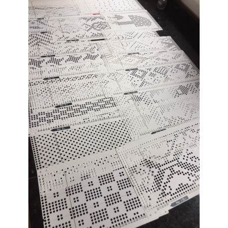 Lochkarten Serie "S" für Brother Lochkarten Strickmaschine und KH260