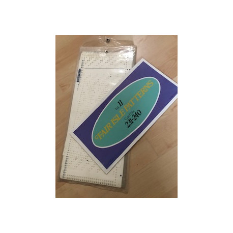 10er Set Lochkarten Vol. 11 mit Musterbuch für Strickmaschinen 221-230