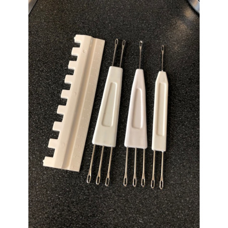 3er Set nützlicher Zubehör Bürste Wachs Nylonfaden