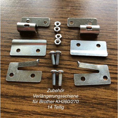 14 Teiliger Zubehör- Verlängerungsschiene f. Brother KH260/270